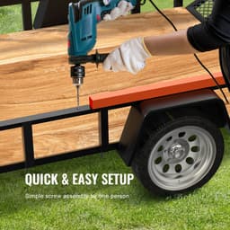 TrailTailgate emelőrásegítéssel, max. 80 kg teherbírás, kompatibilis a nyitott utánfutó hátsó ajtójával és rámpájával, 25-61 cm magas oldalsó rácsgal és 1,2-1,8 m magas hátsó ajtóval vagy rámpával - miniatúra 10