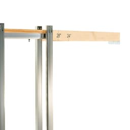 Tolóajtó, 765 x 2035 mm, 5 literes matt üveg, egyszárnyú tolóajtó vasalatkészlettel, masszív tömörfa és MDF tolóajtók, vízálló felülettel, hálószobába, konyhába, dolgozószobába - miniatúra 5