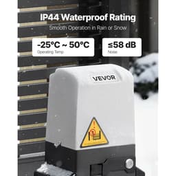 Automatikus kapunyitó, 550 W-os elektromos tolókapu-nyitó akár 25 m-es ajtókhoz, 1500 kg-os kapukhoz, nejlon fogaskerék-kerekes gördülőkapu motor infravörös érzékelővel és 2 távirányítóval, kocsibeálló kapunyitó rendszer - miniatúra 9