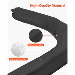Üledékszűrő zokni, 4 db erózióvédelmi zokni átmérője 127 mm x 3048 mm hosszú lefedettséggel, polipropilén töltőanyaggal, rugalmas és hatékony iszapszűrő zoknik csapadékvíz-kezeléshez, vízelvezetés elleni védelemhez - miniatúra 7