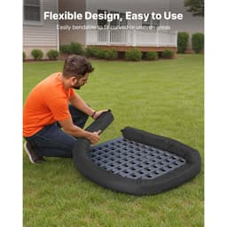 Üledékszűrő zokni, 4 db erózióvédelmi zokni átmérője 127 mm x 3048 mm hosszú lefedettséggel, polipropilén töltőanyaggal, rugalmas és hatékony iszapszűrő zoknik csapadékvíz-kezeléshez, vízelvezetés elleni védelemhez - miniatúra 9