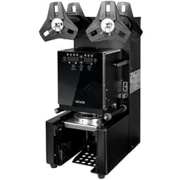 Teljesen automatikus pohárlezáró gép, 500-650 csésze/magasság, Pohárlezáró gép 190 mm magas és 90/95 mm-es poharakhoz, Elektromos Boba tealezáró digitális LCD kijelzővel, tejes teához és kávéhoz, fekete - miniatúra 3