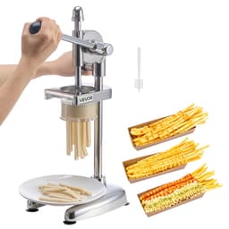 Kereskedelmi sült krumpli vágó, rozsdamentes acél sült krumpli csíkokra préselő, hosszú sült krumpli készítő kihúzható extruderrel, kézi burgonyapüré préselő éttermek és otthoni konyhák számára - miniatúra 2