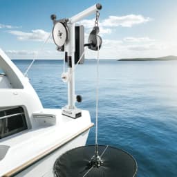 Kötélhúzó pohárhúzó, 12V DC 1200W, Kötélhúzó csörlő 90 kg emelési kapacitással, 35 m/perc kötélsebesség, 360°-os forgatás és korrózióálló, Rák-, garnéla- és homárcsapdákhoz való rákcsapda-húzó - miniatúra 1