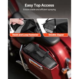 Motorkerékpár nyeregtáska bélés táska, 18 literes betétes tároló utazópoggyász-rendszerező, kompatibilis a Harley Davidson 1993-2022 Touring Road/Street Glide/Electra Glide/Road King nyeregtáskákkal, fekete - miniatúra 8