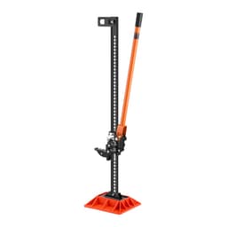 Mezőgazdasági emelő talppal, 122 cm-es nagy emelésű mezőgazdasági emelő, 3,18 tonna teherbírású racsnis terepjáró emelők, nagy teherbírású emelők 130,1-1079,5 mm emelési tartománnyal traktorokhoz, teherautókhoz, terepjárókhoz - miniatúra 5