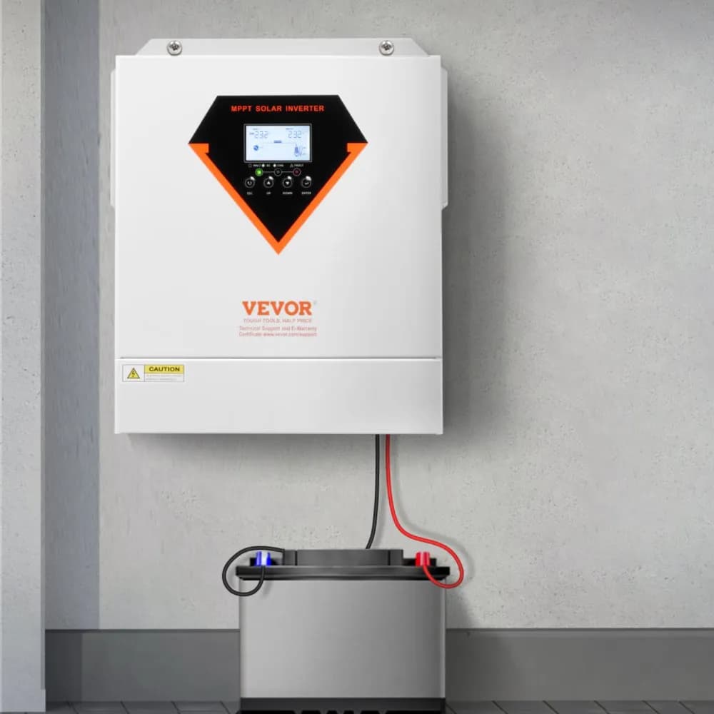 Hibrid napelemes inverter, 3500 W, minden az egyben tiszta szinuszhullámú inverter töltő, 24 V DC-ről 220/230 V AC-re, beépített WIFI 100 A MPPT napelemes vezérlővel, hálózaton kívüli rendszerekhez, ólom-savas lítium akkumulátorhoz