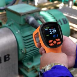 Infravörös hőmérő, -40~2732°F kettős lézeres hőmérsékletmérő pisztoly érintésmentes, kézi infravörös hőmérő pisztoly állítható emissziós tényezővel fém olvasztáshoz/főzéshez/pizza sütőhöz/motorhoz (nem emberi használatra) - miniatúra 1