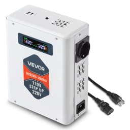 Feszültségnövelő átalakító, 3000 VA, nagy teljesítményű feszültségátalakító, 110 V-ról 220 V-ra átalakító, 2 EU csatlakozóval, USB kimenettel, LCD kijelzővel, hőmérsékletvédelemmel, 220 V-os készülékekhez - miniatúra 7