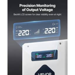 Feszültségnövelő átalakító, 3000 VA, nagy teljesítményű feszültségátalakító, 110 V-ról 220 V-ra átalakító, 2 EU csatlakozóval, USB kimenettel, LCD kijelzővel, hőmérsékletvédelemmel, 220 V-os készülékekhez - miniatúra 11