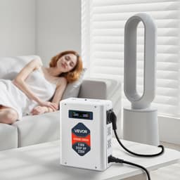 Feszültségnövelő átalakító, 3000 VA, nagy teljesítményű feszültségátalakító, 110 V-ról 220 V-ra átalakító, 2 EU csatlakozóval, USB kimenettel, LCD kijelzővel, hőmérsékletvédelemmel, 220 V-os készülékekhez - miniatúra 13