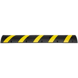 2 db gumi fekvőrendőr 183 x 30 x 4,5 cm, 2 csatornás, 100000 kg teherbírású, nagy teherbírású forgalmi fekvőrendőr, fényvisszaverő sárga csíkkal, 8 tágulási csavarral és 1 fúróval, aszfaltbeton és murvás utakra - miniatúra 12