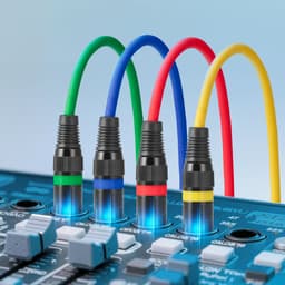 XLR kábel 7,62 m, 4 darabos csomag, árnyékolt, szimmetrikus DMX apa-nő mikrofonkábelek, aranyozott 3 tűs XLR mikrofon hangszórókábel vezetékek, színpadi világításhoz, mikrofonokhoz, erősítőkhöz, keverőkhöz, hangszórórendszerekhez - miniatúra 1