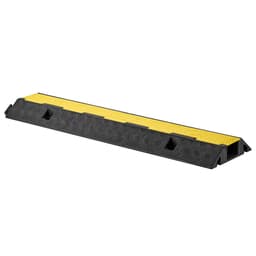 Kábelvédő rámpa, 9979 kg/tengely teherbírás, 1 csatornás, nagy teherbírású gumizsinóros tömlővédő, 70 x 50 mm-es csatorna, forgalmi fekvőrendőr felpattintható felső fedéllel, beltéri és kültéri használatra, 1 csomag - miniatúra 5