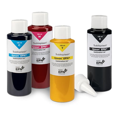 Sublisplash® EPN+ 125 ml-es adagolócsúccsal ellátott flakonokban, különböző színekben