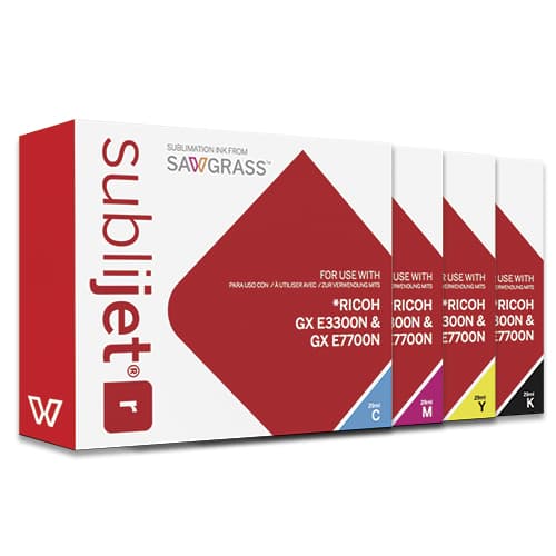 SubliJet-R Ricoh GXe2600/3300N/7700N-hez, 29 ml-es patronok, különböző színek