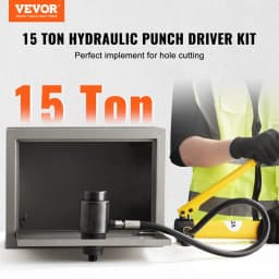 15 tonnás hidraulikus kiütő lyukasztó készlet lyukfúró szerszám 12,7 mm-101,6 mm 10 menetes vágószerszámmal - miniatúra 8