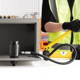 15 tonnás hidraulikus kiütő lyukasztó készlet lyukfúró szerszám 12,7 mm-101,6 mm 10 menetes vágószerszámmal - miniatúra 13