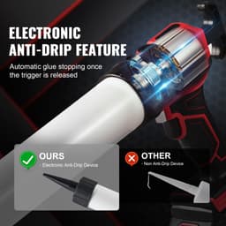 20 V-os akkus elektromos tömítőpisztoly 20oz/600ml 4 állítható sebességgel - miniatúra 7
