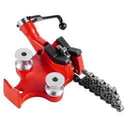 Nagy teherbírású csőláncos satu, 1/8" - 5" csőkapacitás, 26"-os strapabíró lánc és öntöttvas talp, vonóhorogra szerelhető satulap-tartó állítható magassággal - 2 hüvelykes x 2 hüvelykes vevőhöz illeszkedik - miniatúra 3