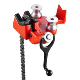 Nagy teherbírású csőláncos satu, 1/8" - 5" csőkapacitás, 26"-os strapabíró lánc és öntöttvas talp, vonóhorogra szerelhető satulap-tartó állítható magassággal - 2 hüvelykes x 2 hüvelykes vevőhöz illeszkedik - miniatúra 4