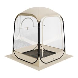 Felpattintható sportsátor, 1,27x1,27 m átlátszó buborékos sátor 1 személyre, vízálló kültéri kabin szőnyeggel és felső burkolattal, kerti iglu kupolasátrak kempingezéshez, rendezvényekhez, horgászathoz, szurkoláshoz - miniatúra 3