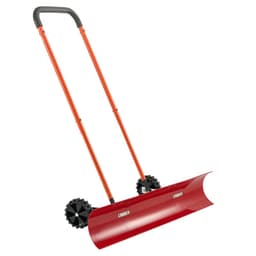 Hótoló lapát kerekekkel, 96 cm-es kerekes hókotró lapát kétirányú szögben álló pengével és 90°-ban állítható fogantyúval, tartós műanyag téli lapátok, hordozható hóeltakarító eszköz kocsifelhajtóra - miniatúra 2