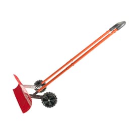Hótoló lapát kerekekkel, 96 cm-es kerekes hókotró lapát kétirányú szögben álló pengével és 90°-ban állítható fogantyúval, tartós műanyag téli lapátok, hordozható hóeltakarító eszköz kocsifelhajtóra - miniatúra 3