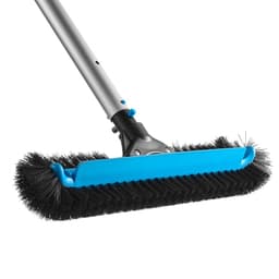 Medencekefe-fej, 508 mm-es súrolókefék nejlon sörtékkel és alumínium rúdcsatlakozóval, nagy teherbírású ívelt kefefej talajba süllyesztett/föld feletti medencefalak tisztításához, rúd nem tartozék - miniatúra 4