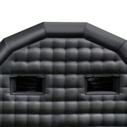 Felfújható éjszakai klub, 8 x 6 x 4 m-es felfújható partisátor 1100 W-os ventilátorral és homokzsákkal, szellőztetett felfújható éjszakai klub 2 ablakkal, légkockaház rendezvényekre, születésnapokra, esküvőkre, partikra - miniatúra 5