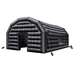 Felfújható éjszakai klub, 8 x 6 x 4 m-es felfújható partisátor 1100 W-os ventilátorral és homokzsákkal, szellőztetett felfújható éjszakai klub 2 ablakkal, légkockaház rendezvényekre, születésnapokra, esküvőkre, partikra - miniatúra 4