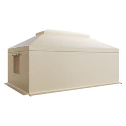 Téli pavilontakaró 3,66 x 6,10 m-es keménytetős pavilonokhoz, minden időjárási körülmény között használható, kétszintes pavilontakaró oldalfalakkal és hálós ablakokkal, nagy sűrűségű PE zárt tárolófedél, pavilonok nem tartozékok - miniatúra 4