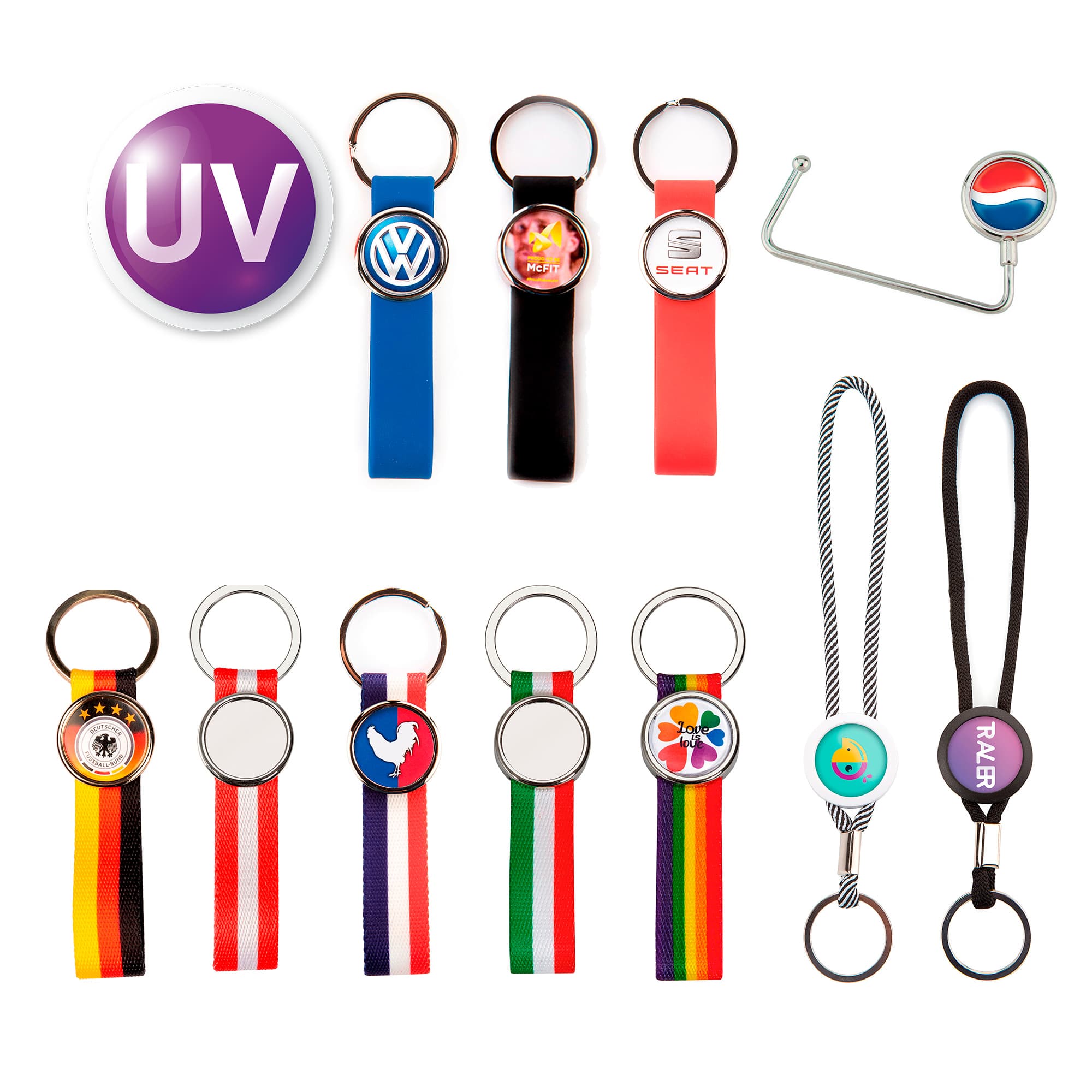 Különböző UV Multiplex, különböző méretekben