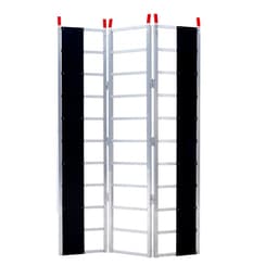 Háromrészes rakodórámpa, 2160 x 1375 mm, Csúszásmentes alumínium utánfutó rámpa kompakt kialakítással, Könnyű tárolás, 680,4 kg teherbírás, Hójárókhoz, ATV-khez, Traktorokhoz, Fűnyírókhoz, Kiskocsikhoz, Motorkerékpárokhoz - miniatúra 3