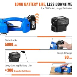 Automatikus elektromos pántológép PP/PET pántolószalagokhoz 0,9-1,6 cm - miniatúra 7