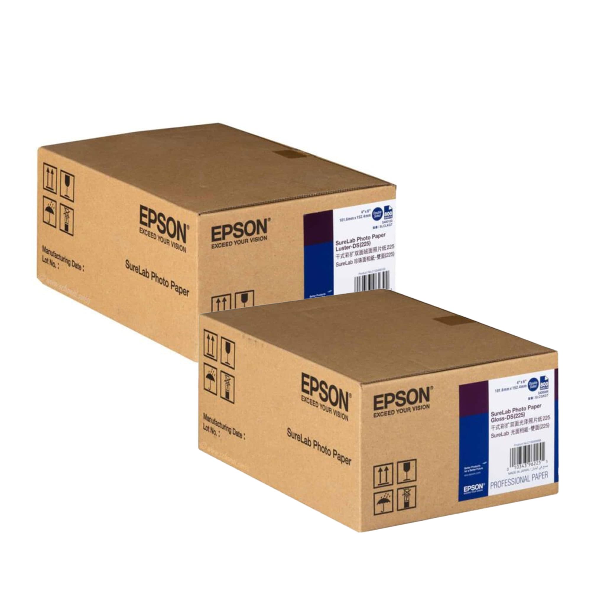 SureLab fotópapír 225 g/m², kétoldalas, 10 x 15 cm-es méret, kétoldalas változatok