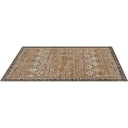Szőnyeg, 6 x 9 láb (1,8 x 2,7 m) nagyméretű, mosható szőnyeg, csúszásmentes és szakadásálló puha szőnyeg, háziállat- és gyerekbarát vintage szőnyegek, beltéri szőnyeg hálószobába, nappaliba, gyerekszobába, előszobába, barnazöld - miniatúra 5