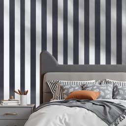 Húzd és öntapadós tapéta, 45cm x 15m kontaktpapír, fekete-fehér, modern geometrikus, vízálló, öntapadós, könnyen tisztítható faldekoratív vinil tekercs hálószobába, konyhába, irodába, fürdőszobába - miniatúra 1