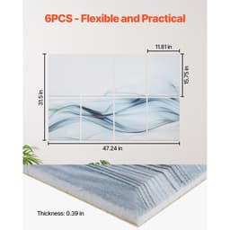 8 db-os Art Akusztikus Panel, 47,24 x 23,62 x 0,4 hüvelykes Hangszigetelő Fali Csempék, Öntapadós Dekoratív Hangcsillapító Elnyelő Táblák Otthoni, Irodai, Stúdió, Játékterem, Mozi, Egyszerűség Alkalmazására - miniatúra 10