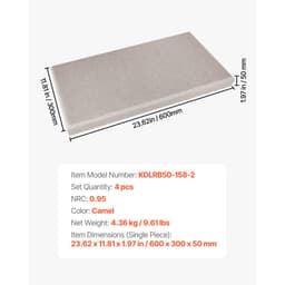4 db akusztikus panel, 2 hüvelyk vastag, 23,6 x 11,8 hüvelykes üvegszálas hangszigetelő panelek, öntapadós, hangszigetelő fali táblák, stúdiókba, irodákba, házimoziba, tárgyalókba, Camel színben - miniatúra 11