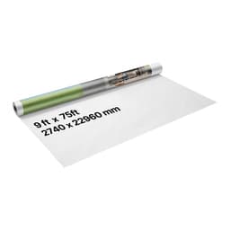 Házburkolat, 2740 x 22860 mm, 0,13 mm vastag párazáró, strapabíró műanyag fólia szakadásálló, leejthető szövet párazáró bevonathoz lakossági és kereskedelmi építkezésekhez, fehér - miniatúra 2