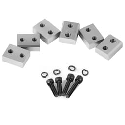 Betonacél vágópengék, 6 db csere pofás penge 5/8 hüvelykes 16 mm-es #5 elektromos betonacél vágóhoz, kétoldalas, CR12MOV nagy keménységű acél, gyors és hatékony csavarokkal és rugós alátéttel, ezüst - miniatúra 12