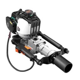 37,77 cm3-es benzinüzemű T-oszlopos cölöpverő, 4 ütemű motoros benzinüzemű kerítésverő, 2 oszlopos ütőfejjel (55/70 mm), 1000 W-os hordozható cölöpverő gazdaságokhoz, tanyákhoz, útfelújításhoz - miniatúra 4