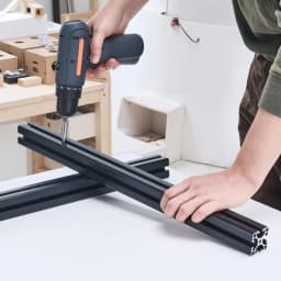 4 db 23,6 hüvelykes (600 mm) T-hornyú 4040 alumínium extrudált profil, európai szabványú eloxált lineáris sín, nagy szilárdságú extrudált alumínium sín 3D nyomtatóhoz, CNC gép barkácsolás, lézergravírozás, fekete - miniatúra 1