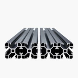4 db 23,6 hüvelykes (600 mm) T-hornyú 4040 alumínium extrudált profil, európai szabványú eloxált lineáris sín, nagy szilárdságú extrudált alumínium sín 3D nyomtatóhoz, CNC gép barkácsolás, lézergravírozás, fekete - miniatúra 12