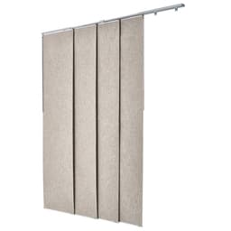 Panel Sínes Rolók, Kihúzható Sín 116 cm-től 218 cm Szélesig, Levágható Panel Függönyök Akár 243 cm Magasságig, Függőleges Sötétítő Panel Rolók Tolóajtókhoz, Teraszajtók, Helyiségelválasztó, Ablakok, Barna - miniatúra 4