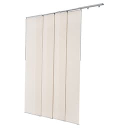 Panel Sínes Rolók, Kihúzható Sín 116 cm-től 218 cm Szélesig, Levágható Panel Függönyök Akár 243 cm Magasságig, Állítható Függőleges Panel Rolók Tolóajtókhoz, Teraszajtók, Helyiség Elválasztó, Világosbarna - miniatúra 4