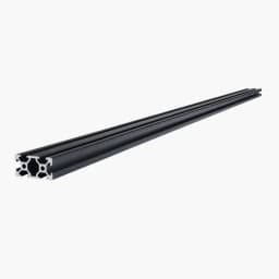 5 db 47,2 hüvelykes (1200 mm) T-hornyú 2040 alumínium extrudált profil, európai szabványú eloxált lineáris sín, nagy szilárdságú extrudált alumínium sín 3D nyomtatóhoz, CNC gép barkácsolás, lézergravírozás, fekete - miniatúra 5
