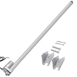 12 V-os lineáris működtető, 1016 mm löket, IP65 vízálló lineáris működtető, 3000N 5 mm/s mozgású működtetők rögzítőkonzollal napelemes követőkhöz, ipari gépekhez, ajtónyitóhoz - miniatúra 2