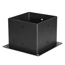 Pergola konzol készlet, 6x6 hüvelyk (belső méret 142 x 142 mm), 4 db 3-utas, nagy teherbírású sarokkonzol, famegmunkálású barkács oszlopkészlet, könnyen telepíthető fa gerendák pavilonokhoz, terasz pergolákhoz, rönkházakhoz - miniatúra 12